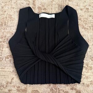 Dion Lee Black Pleated Tank